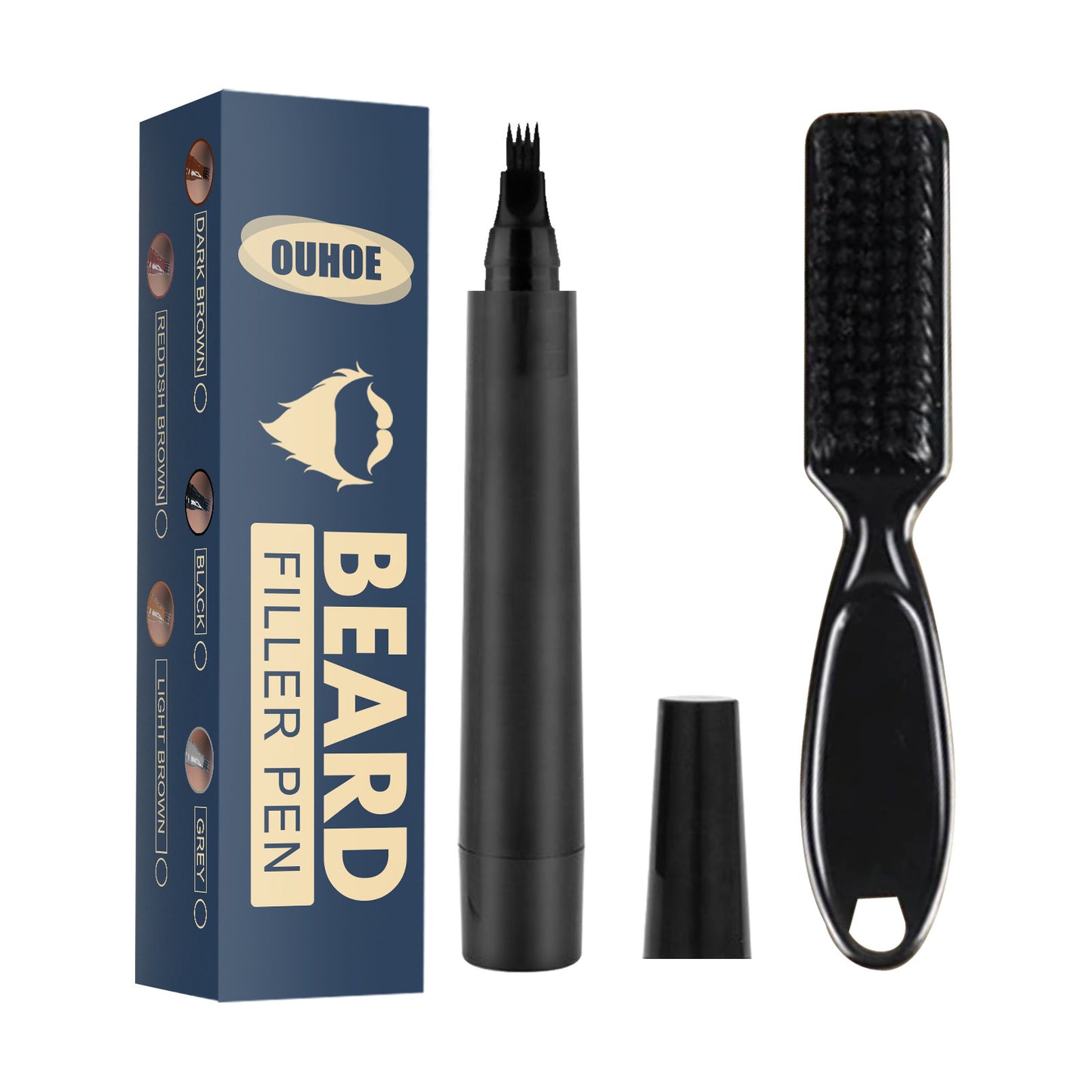 Fourchue Quatre-tête Étanche Multi-couleur Stylo Barbe