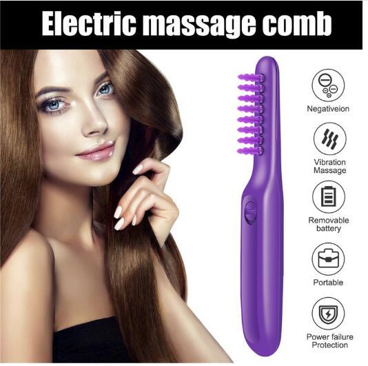 Électrique Démêlant Brosse Massage Du Cuir Chevelu Brosse À Cheveux