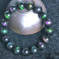 Arc-en-Violet Vert Obsidienne Oeil Bracelet