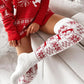 Hiver Noël chaud tricoté femmes bas beau Elk flocon de neige jacquard sur le genou longues chaussettes décontractées pour dames cadeaux taille gratuite