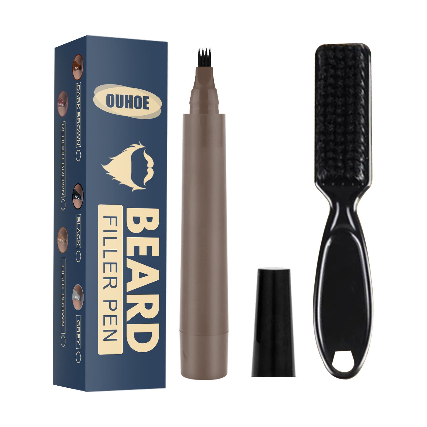 Fourchue Quatre-tête Étanche Multi-couleur Stylo Barbe