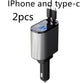 Metal Car Charger 100W Super Fast Charging Car Cigarette Lighter USB And TYPE-C Adapter