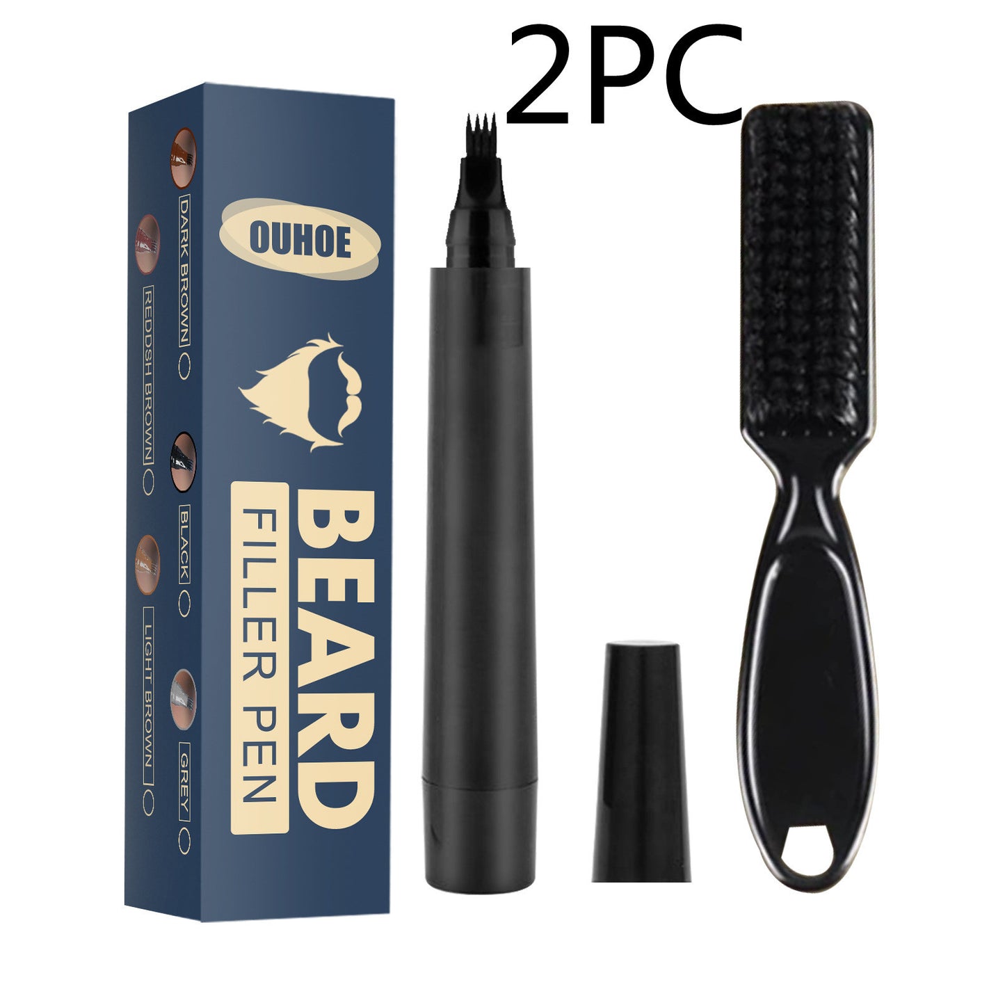 Fourchue Quatre-tête Étanche Multi-couleur Stylo Barbe