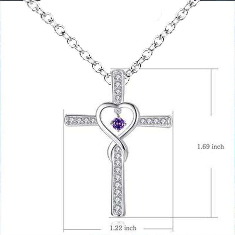 Mode Croix Croyance Religieuse Incrusté Zircon Pendentif