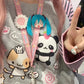 HOUZHOU Y2k Harajuku Kawaii Striped Hoodie Women Japanese Fashion Patchwork Cartoon Print Sweatshirt Female Autumn 2023 New In