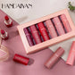 Handaiyan 6 Pcs Matte Waterproof Velvet Nude Lipstick Sexy Red Brown Pigments Makeup Long Lasting Profissional