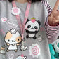 HOUZHOU Y2k Harajuku Kawaii Striped Hoodie Women Japanese Fashion Patchwork Cartoon Print Sweatshirt Female Autumn 2023 New In