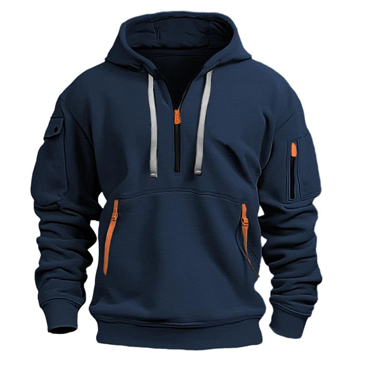 Zip Multi-poche Pullover Sports Veste décontractée