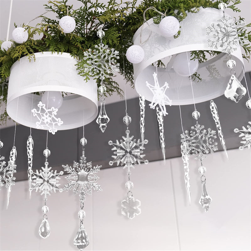 Fournitures de décoration de Noël Barre de glace transparente